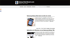 Desktop Screenshot of galaxytabbrasil.com